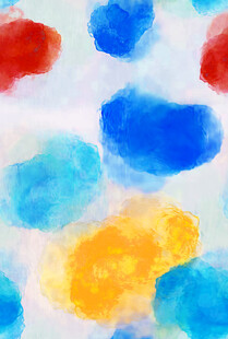 多彩水彩抽象色块图案