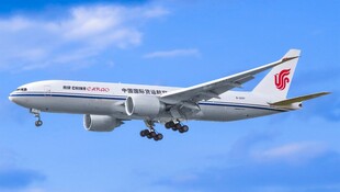 中国国际航空飞机蓝天飞行