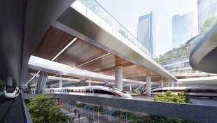 现代都市空中连廊景观