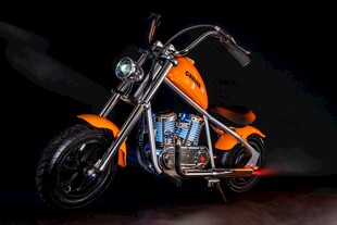 炫酷橙色摩托车展示