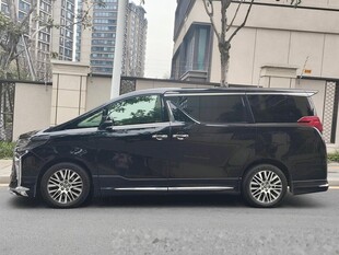 黑色豪华商务车外观展示