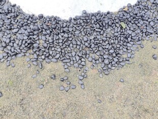 碎石与沙土的地面纹理