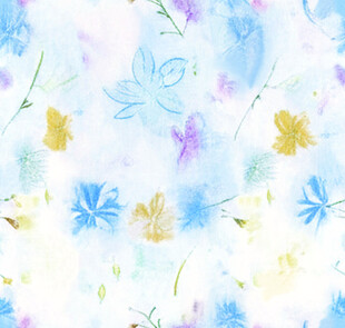 晕染花 数码印花