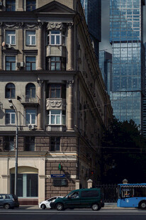 莫斯科复古建筑与现代建筑对比
