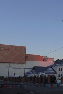 城市建筑景观傍晚景象