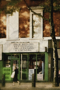 复古风格的街边杂货店