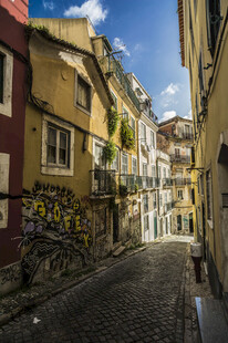 欧洲风情小巷景致