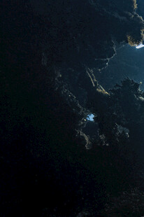 夜晚城市灯光夜景俯瞰图