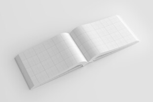 空白的精装宣传图册展示样机