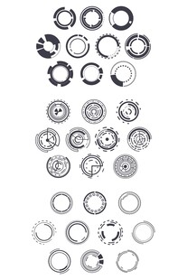 各式金属垫圈展示