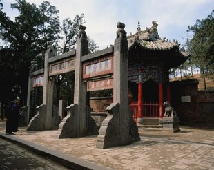 中式传统牌坊建筑景观