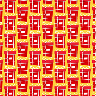 红色包装盒图案背景纹理