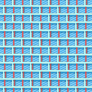 蓝色礼盒图案背景