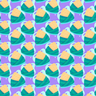 卡通粽子图案背景