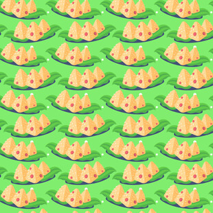 绿色背景粽子图案背景