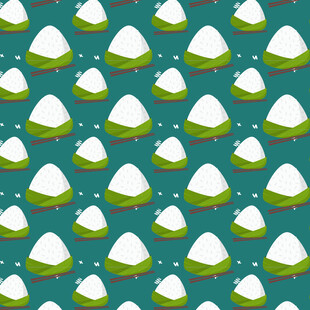 清新粽子图案背景