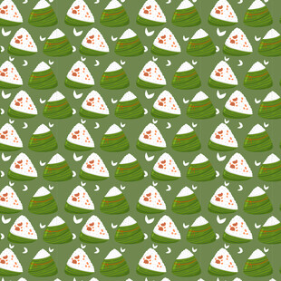 绿色背景粽子图案背景