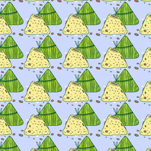 端午粽子图案背景设计图