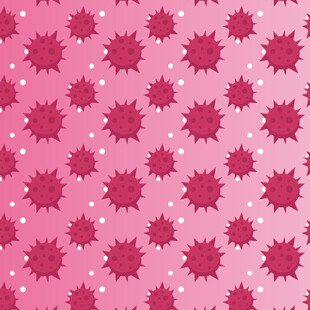 粉色病毒图案背景