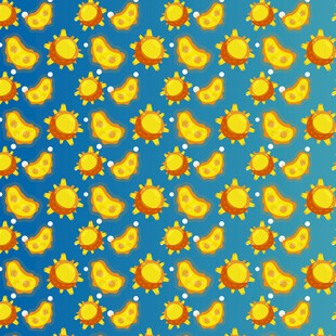 黄色病毒图案背景