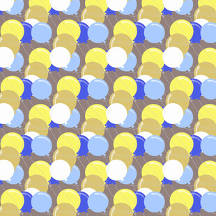 多彩气球图案背景