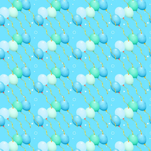 清新气球图案背景