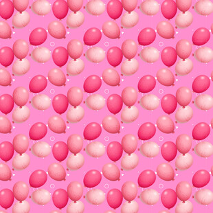 粉色气球图案背景
