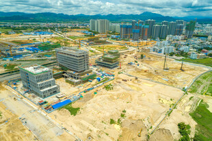 城市建设中的工地景观