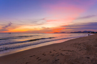 海边绚丽日落美景