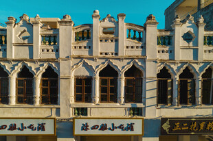 欧式风格古建筑街景