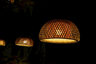 艺术氛围竹编吊灯