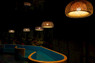 艺术氛围竹编吊灯