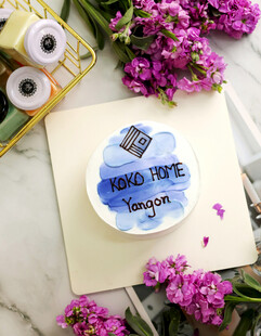 紫色系浪漫蛋糕装饰摆件