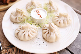 美味精致的特色蒸饺
