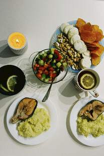 丰盛美味的西餐组合