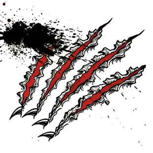 血爪抓痕图案设计