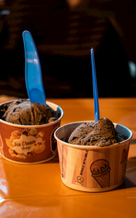 美味巧克力冰淇淋双杯