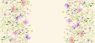 花卉边框图案设计素材