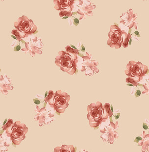 复古风玫瑰图案背景