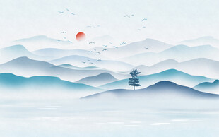 新中式意境山水画