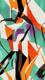 抽象几何色彩艺术图案