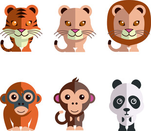 可爱动物卡通形象集锦