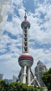 东方明珠塔的城市天际线