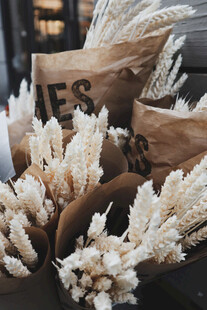 干花束质朴自然的装饰美