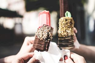 特色手工冰棍展示