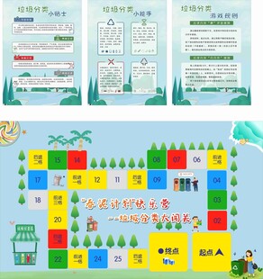 垃圾分类跳格子游戏