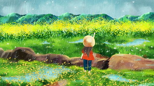 田野间的独行者