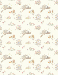 卡通动物花卉图案背景