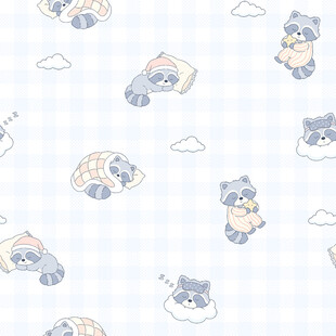 可爱动物图案背景