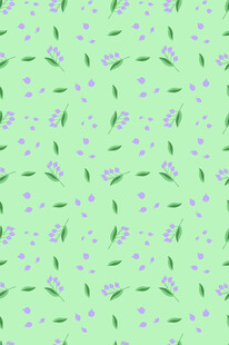 浅绿色花卉图案背景